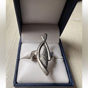 Sterling Silver 925 Oversized Women's Ring